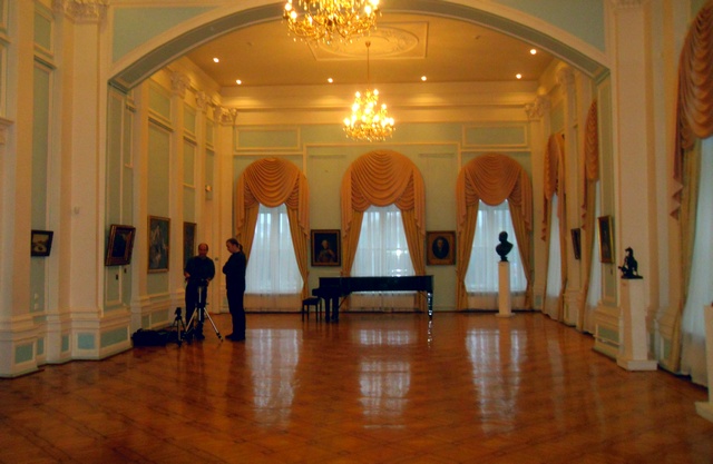 процесс съемки 3d-панорамы в Русском зале музея