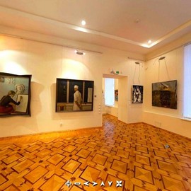 Фрагмент панорамы зала карельского искусства