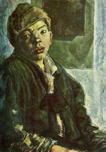 Лазарь Чинёнов в образе беспризорника на картине Ф. Богородского