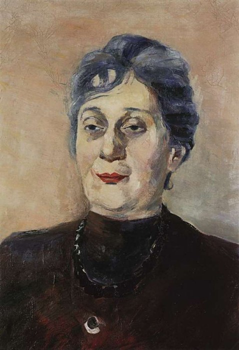 Портрет поэтессы Анны Ахматовой. 1946, ЧС