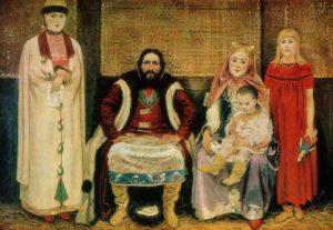 А.Рябушкин. Семья купца в XVII веке. 1896