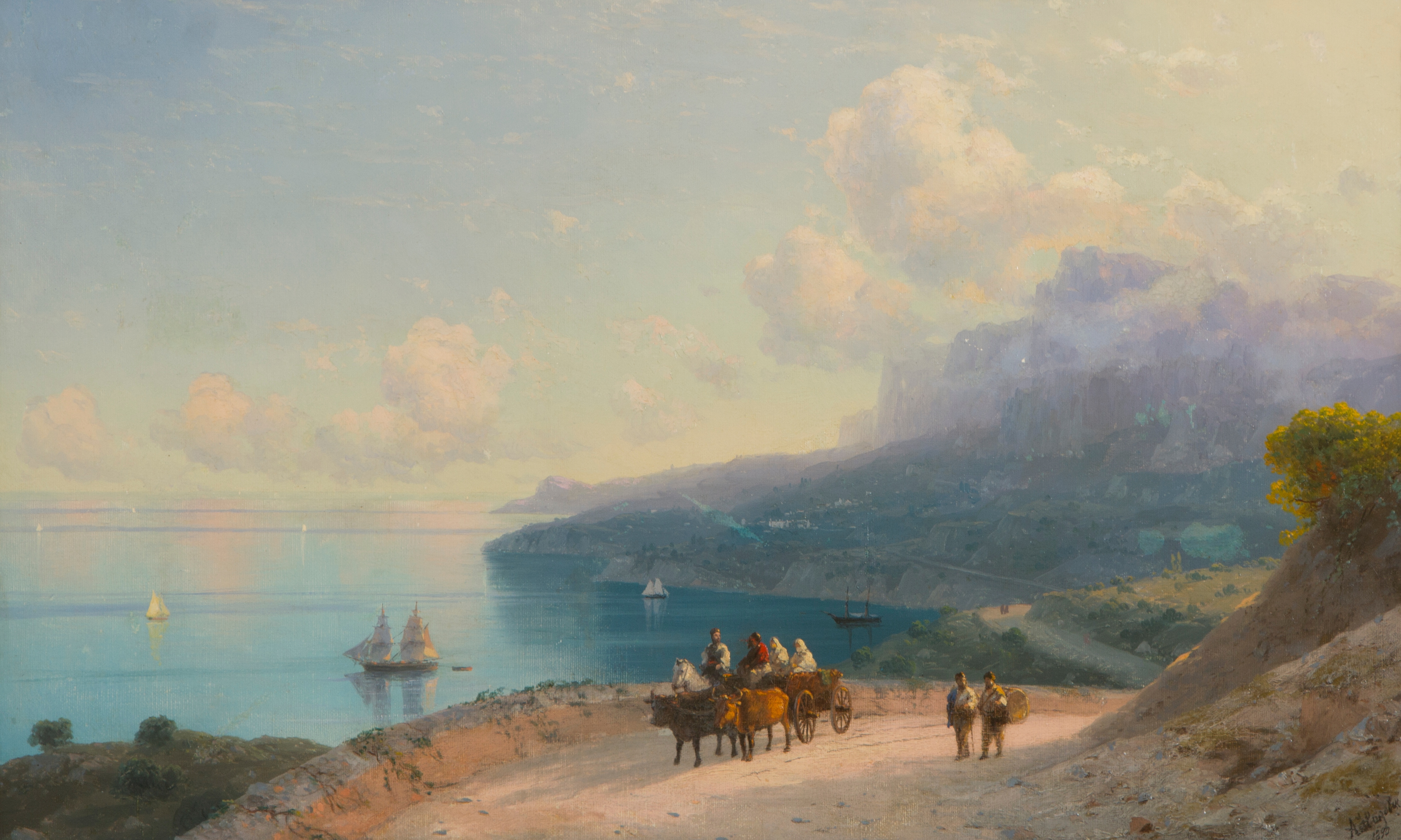 Жизнь и творчество ик айвазовского. Неаполитанский залив Айвазовский 1878.